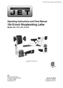 JET Tools JWL 1015 User Manual